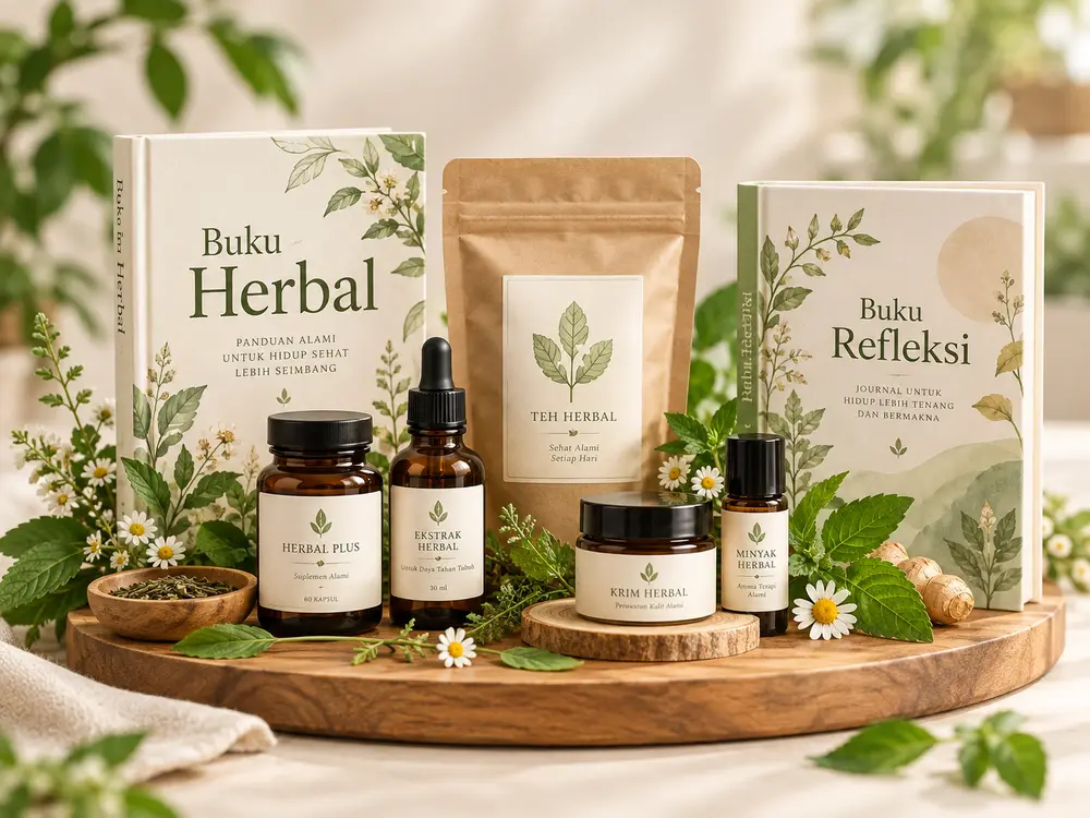 Buku dan produk herbal